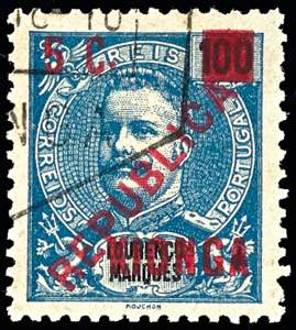 Mocambique 1916, 1/2 bis 5 C. portugiesische ... 