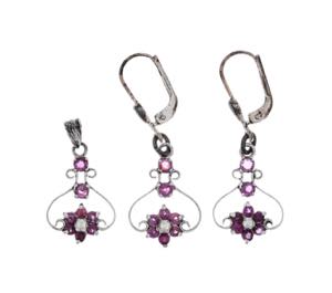Earrings without Gems Extreme decorative Set ... 