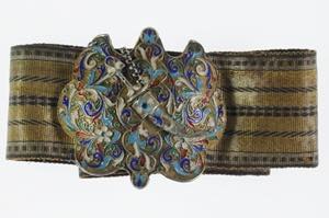 Various Silverobjects Textile belt with ... 
