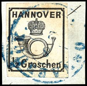 Hanover 1 / 2 Gr. On piece, superb item with ... 