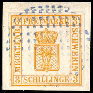 Mecklenburg-Schwerin 3 Shilling orange, ... 