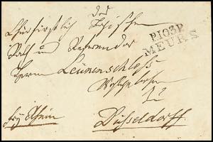 Prussia - Pre-stamp Mail P. 103. P. MEURS, ... 