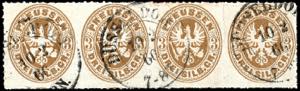 Prussia 3 Sgr. Pale brown, eagle in the ... 