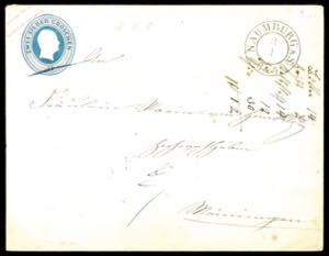 Prussia  Postal Stationary 2 Sgr. Dark blue ... 