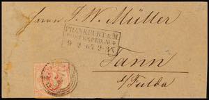 Thurn & Taxis 3 Kr. V. Issue, as a single ... 