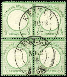 German Reich 1 / 3 Groschen yellowish green, ... 