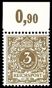 German Reich 3 penny crown / eagle, dark ... 