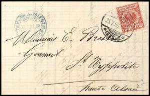 German Reich 10 Pfg. Bright rose red with ... 