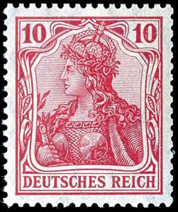 German Reich 10 penny Germania, peace ... 