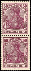 German Reich 60 Pfg Germania dark lilac, ... 