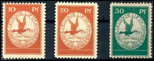 German Reich 10 to 30 Pf. Airmail in perfect ... 
