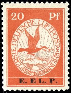 German Reich 10 Pfg and 20 Pfg E. EL. P., ... 