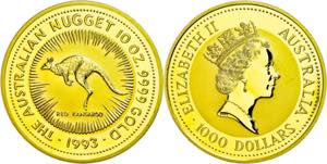 Australia 1000 Dollars, Gold, 1993, ... 