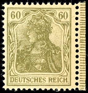 German Reich 60 Pfg Germania, Cologne postal ... 