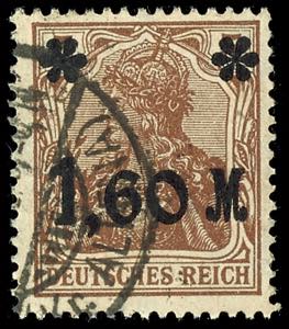 German Reich 1, 60 M on 5 penny Germania, ... 