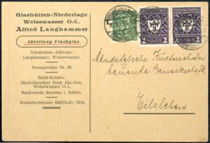 German Reich 2 M. Trade show black violet, ... 