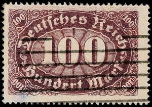 Deutsches Reich 100 M. Queroffset, ... 