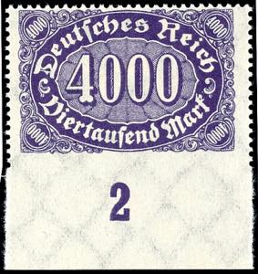 Deutsches Reich 4000 Mark Queroffset, ... 