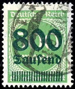 German Reich 800 Tsd. On 500 Mark, used ... 