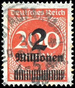 German Reich 2 million. On 200 Mark ... 