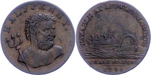 Grossbritannien Middlesex, 1/2 Penny, 1794. ... 