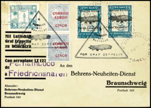 Zeppelin Mail 1931, 1. South America flight, ... 