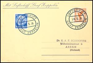 Zeppelin Mail 1933, short tript to ... 
