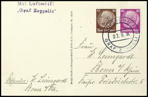 Zeppelin Mail 1934, short tript to ... 