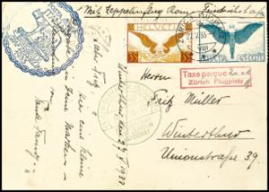 Zeppelinpost - Vertragsstaaten Schweiz: ... 