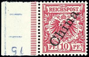 Deutsche Post in China 10 Pfg Krone/Adler ... 
