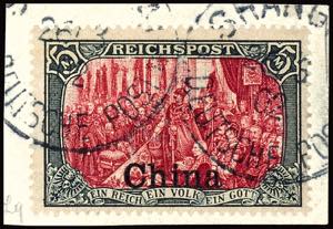 China 3 Pfg - 5 Mark, complete used, 3 and 5 ... 