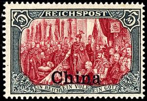 Deutsche Post in China 5 Mark Reichspost in ... 
