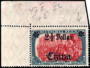 China 5 Mark German Reich with overprint ... 
