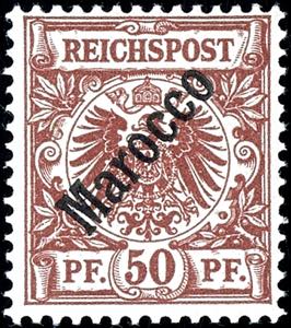 Deutsche Post in Marokko Nicht ausgegeben: 3 ... 