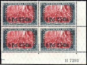 Morocco 6 Pes. 25 Cts. On 5 Mark, faultless ... 