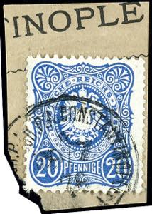 German Post Turkey - Forerunner 20 pennies ... 