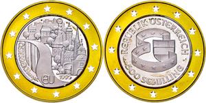 Austria 500 Shilling, bimetal Gold / silver, ... 