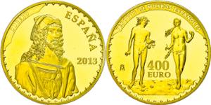 Spain 400 Euro, Gold, 2013, Albrecht Duerer, ... 