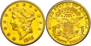 Coins USA 20 Dollars, Gold, 1885, San ... 
