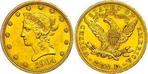 USA 10 Dollars, Gold, 1904, Philadelphia, ... 