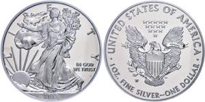 USA 1 Dollar, 2013, W, Silver Eagle, in Slab ... 