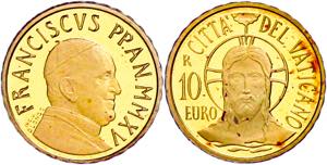 Vatican 10 Euro, Gold, 2015, the ... 