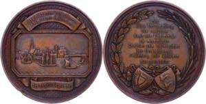 Medallions Germany before 1900 Kiel, bronze ... 
