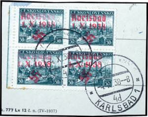 Karlsbad 50 Heller \stamp exhibition, ... 