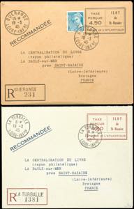 St. Nazaire 1945, two various postal ... 
