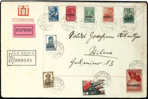 Lithuania 5 Kop. To 1 R. Postal stamps with ... 