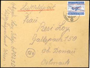 Field Post Letters WW II 1944, island post, ... 
