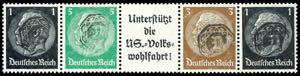 Löbau Stamp strip 1 reprints in perfect ... 