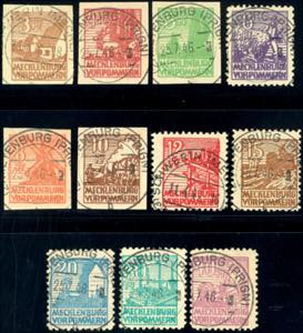Soviet Sector of Germany 3 to 40 Pfg. ... 