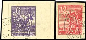 Soviet Sector of Germany 6 and 12 Pfg. ... 